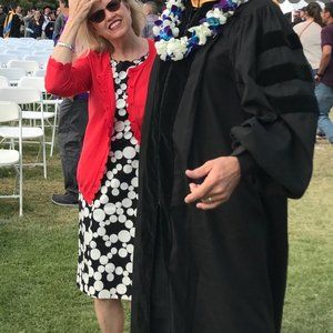 Talbots Large Dot Dress black and white